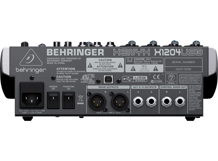 Behringer Xenyx X1204USB 